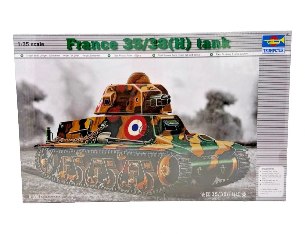 Trumpeter 00351 1/35 France 35/38(H) Tank Model Kit New Sealed